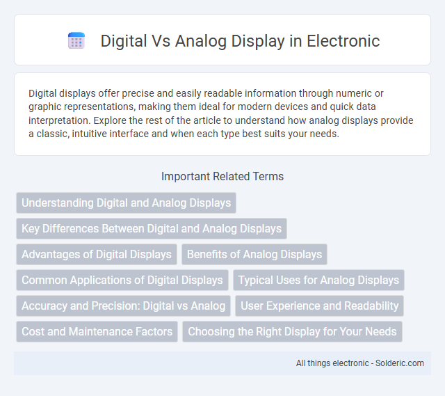 Analog vs Digital Display - What is the difference?