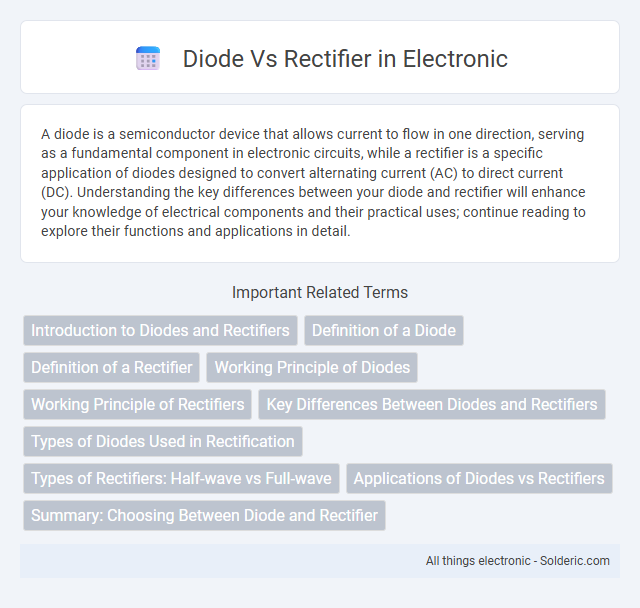 Rectifier vs Diode - What is the difference?