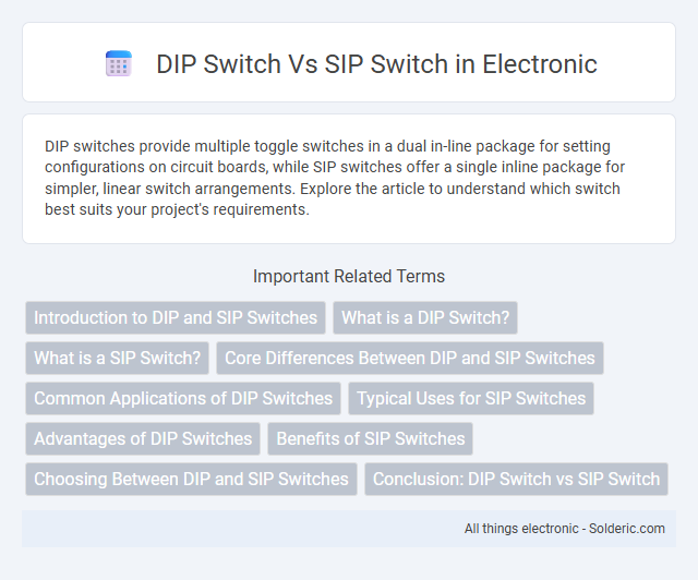 DIP switch vs SIP switch - What is the difference?