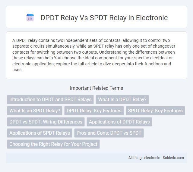 SPDT Relay vs DPDT Relay - What is the difference?