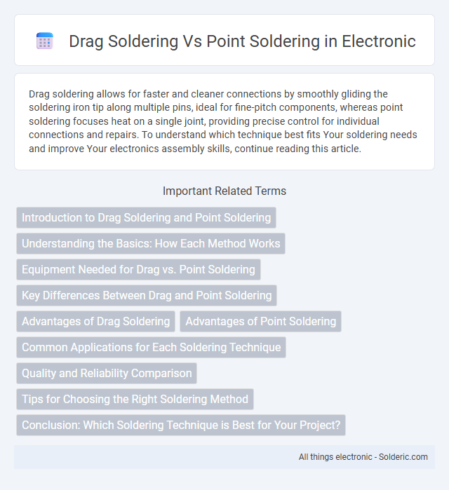 Point Soldering vs Drag Soldering - What is the difference?