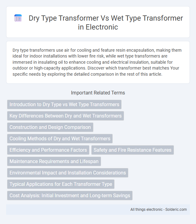 Dry Type Transformer vs Wet Type Transformer - What is the difference?