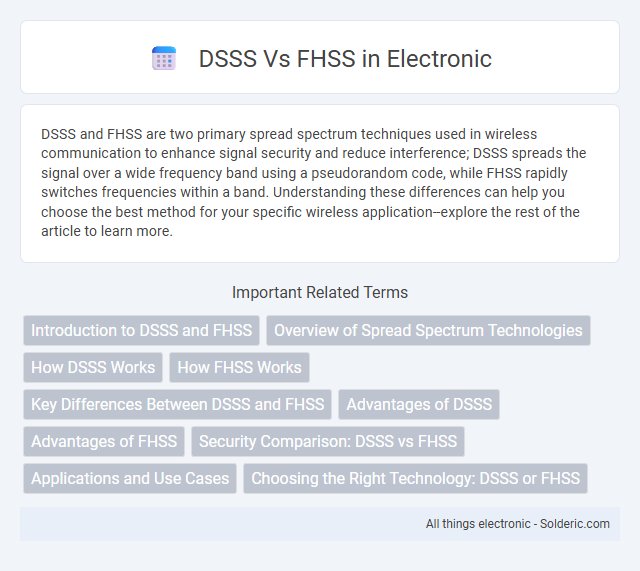DSSS vs FHSS - What is the difference?