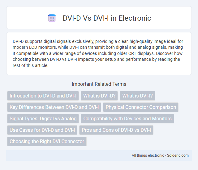 DVI-I vs DVI-D - What is the difference?