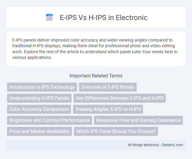 H-IPS vs E-IPS - What is the difference?