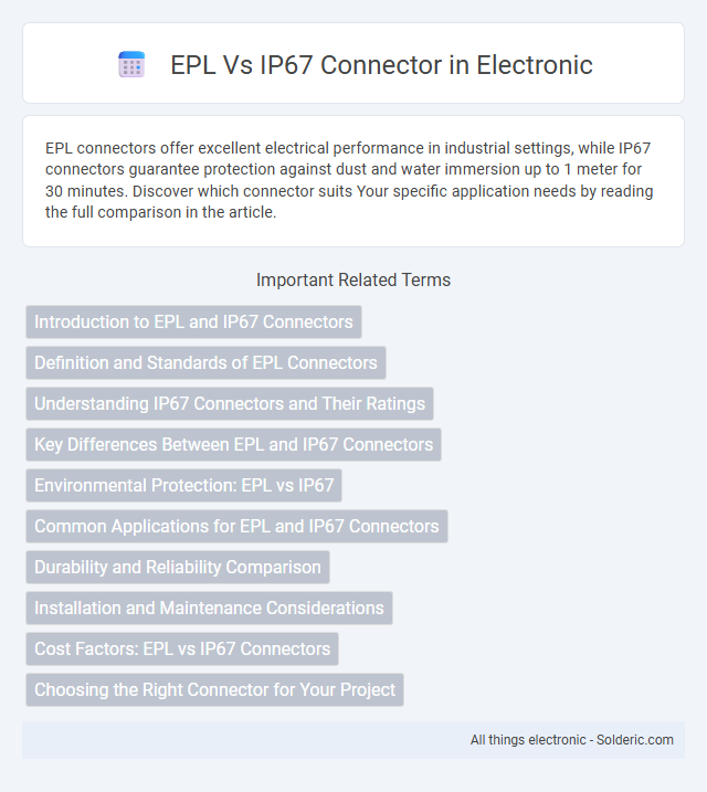 IP67 connector vs EPL - What is the difference?