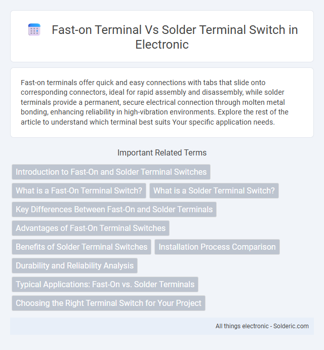 Fast-On Terminal vs Solder Terminal Switch - What is the difference?
