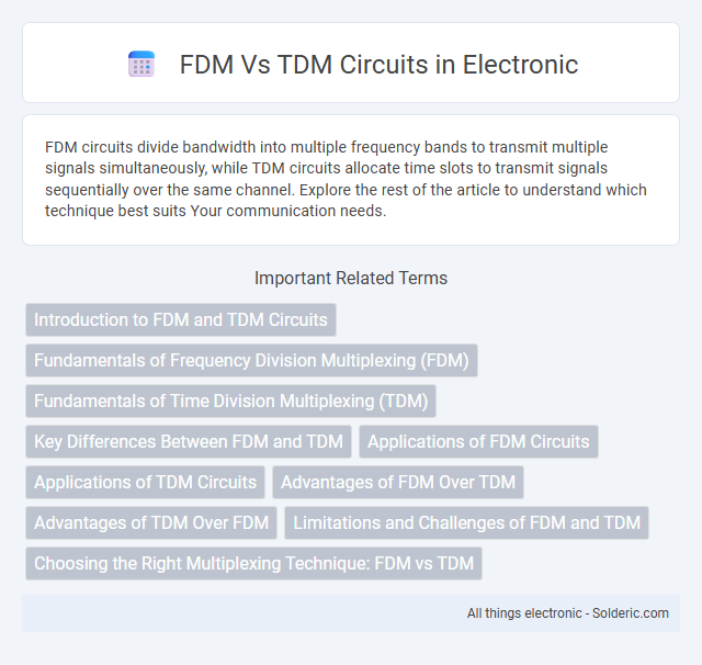 TDM vs FDM circuits - What is the difference?