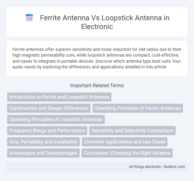 Loopstick Antenna vs Ferrite Antenna - What is the difference?