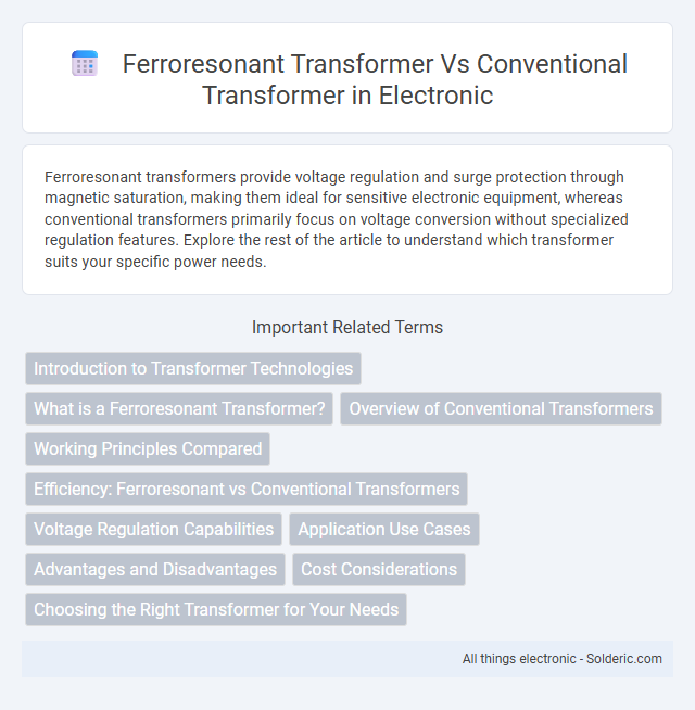 Conventional Transformer vs Ferroresonant Transformer - What is the difference?