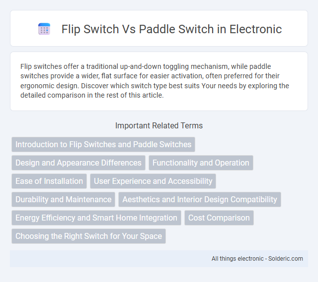 Paddle switch vs Flip switch - What is the difference?