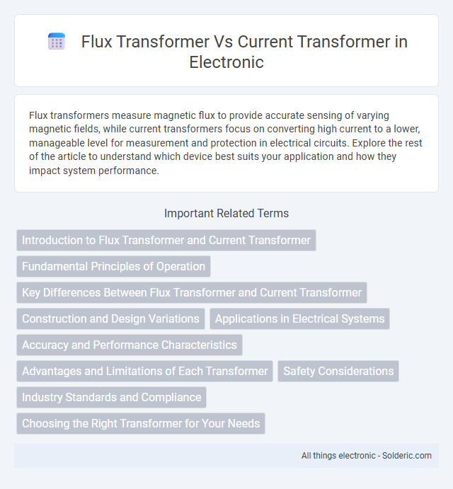 Current Transformer vs Flux Transformer - What is the difference?