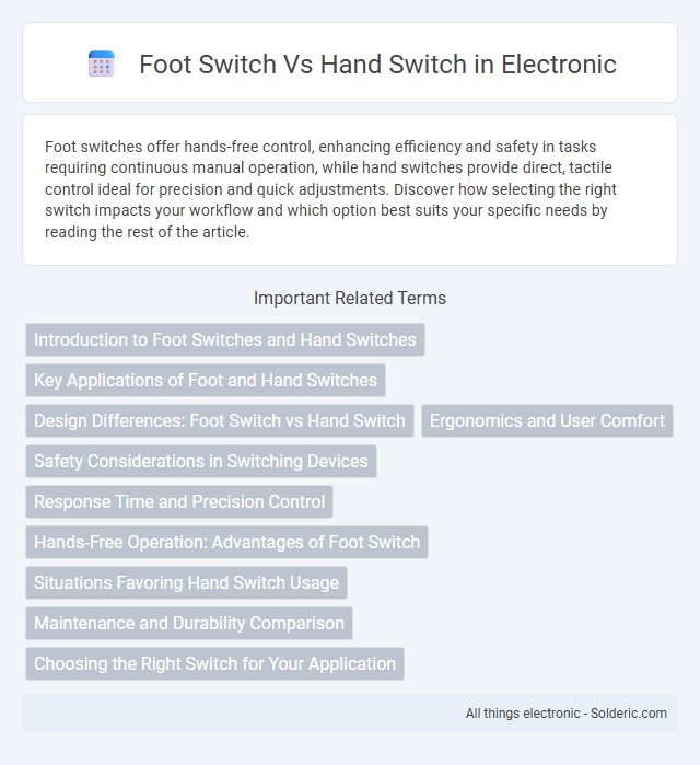 Hand switch vs Foot switch - What is the difference?