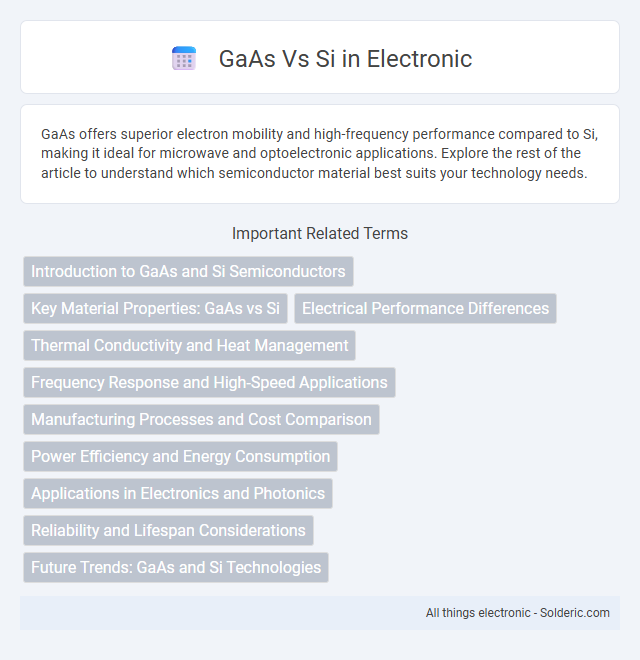 Si vs GaAs - What is the difference?