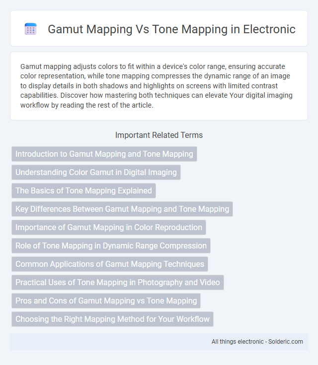 Gamut Mapping vs Tone Mapping - What is the difference?