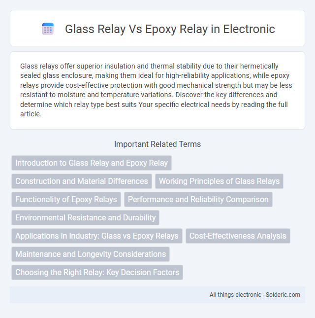 Epoxy Relay vs Glass Relay - What is the difference?