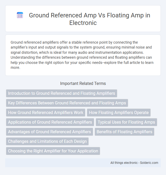 Floating Amp vs Ground Referenced Amp - What is the difference?