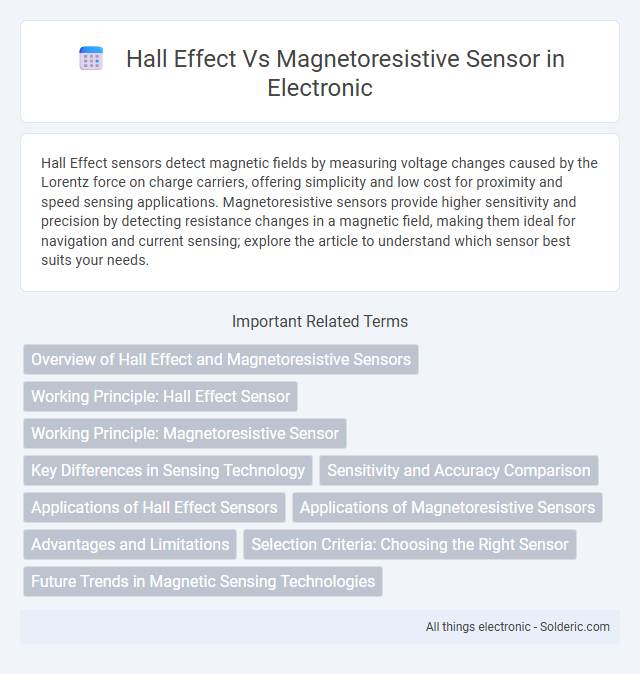 Hall Effect vs Magnetoresistive Sensor - What is the difference?