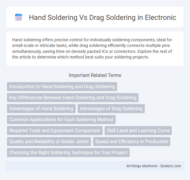 Drag Soldering vs Hand Soldering - What is the difference?