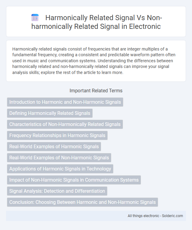Harmonically Related Signal vs. Non-Harmonically Related Signal - What is the difference?