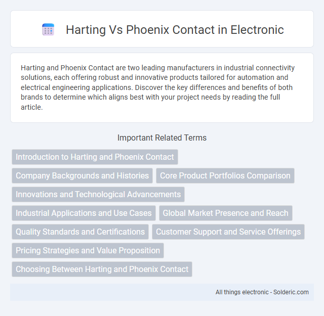 Harting vs Phoenix Contact - What is the difference?
