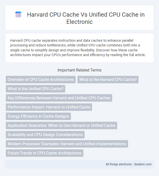 Harvard CPU Cache vs Unified CPU Cache - What is the difference?