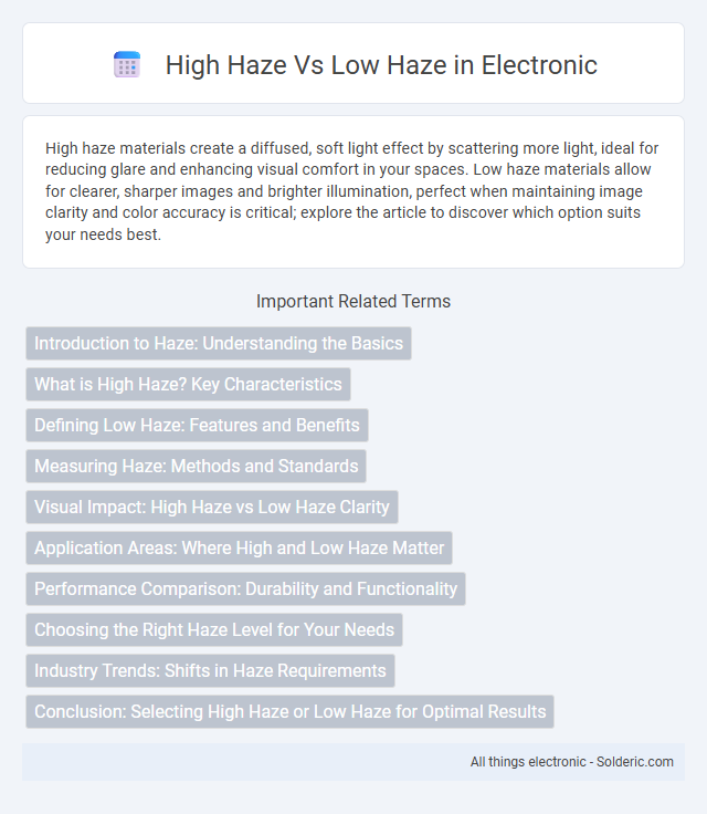 High Haze vs Low Haze - What is the difference?