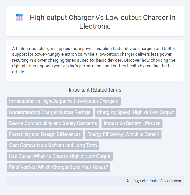 High-Output Charger vs Low-Output Charger - What is the difference?