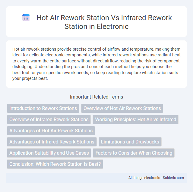Hot air rework station vs infrared rework station - What is the difference?