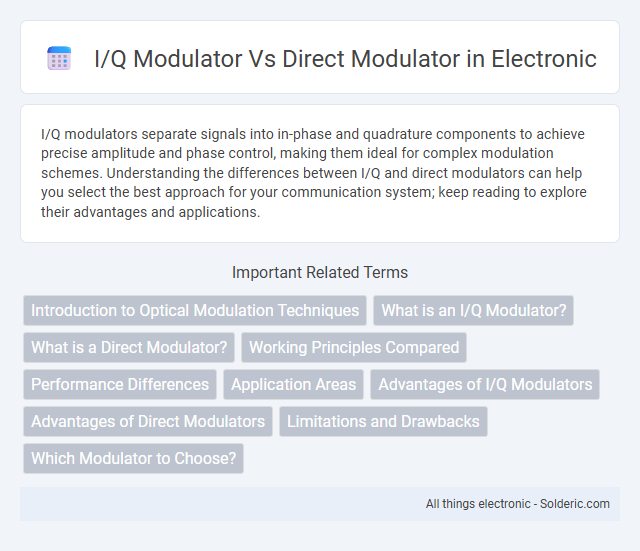 Direct modulator vs I/Q modulator - What is the difference?