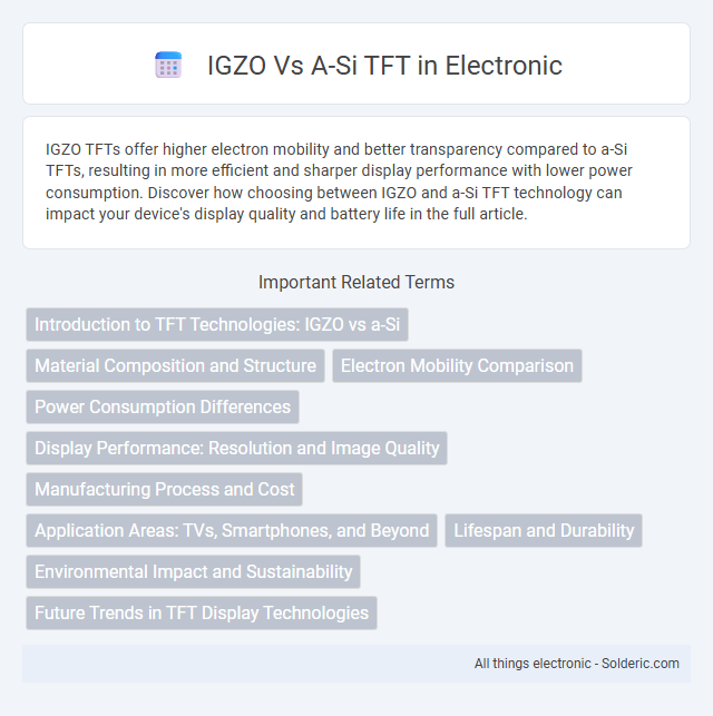 a-Si TFT vs IGZO - What is the difference?