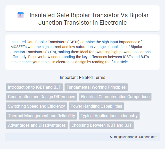Bipolar Junction Transistor vs Insulated Gate Bipolar Transistor - What is the difference?