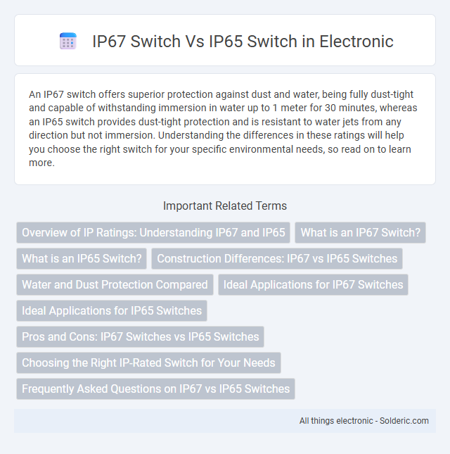 IP65 switch vs IP67 switch - What is the difference?