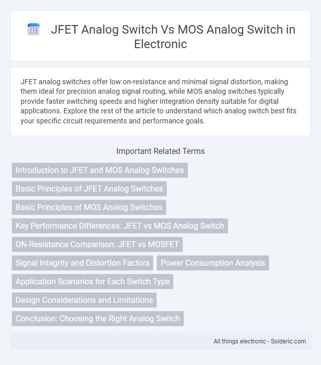 JFET Analog Switch vs MOS Analog Switch - What is the difference?