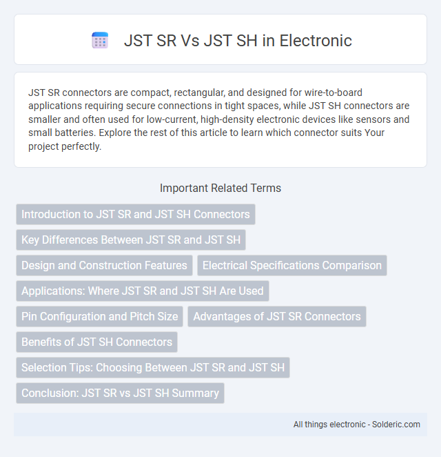 JST SH vs JST SR - What is the difference?