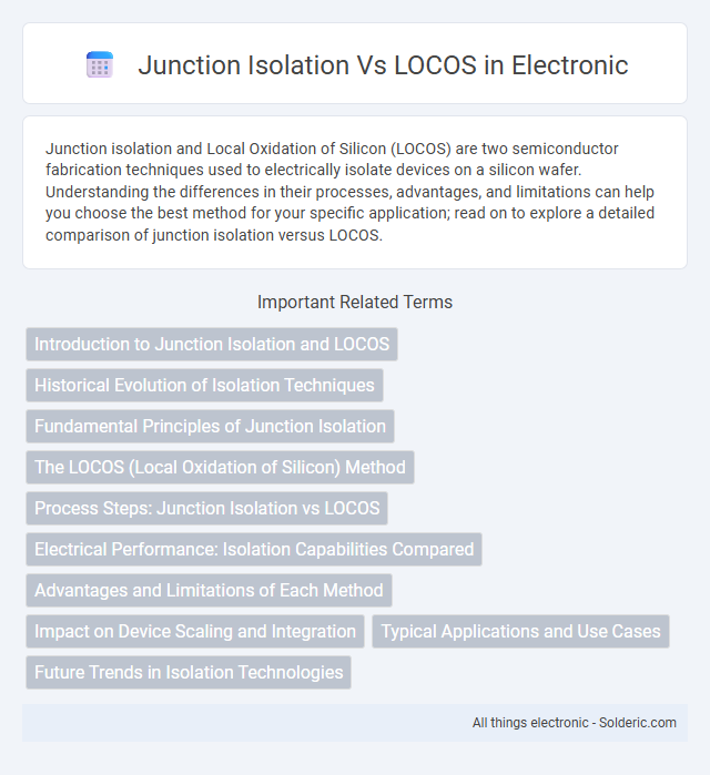 Junction Isolation vs LOCOS - What is the difference?