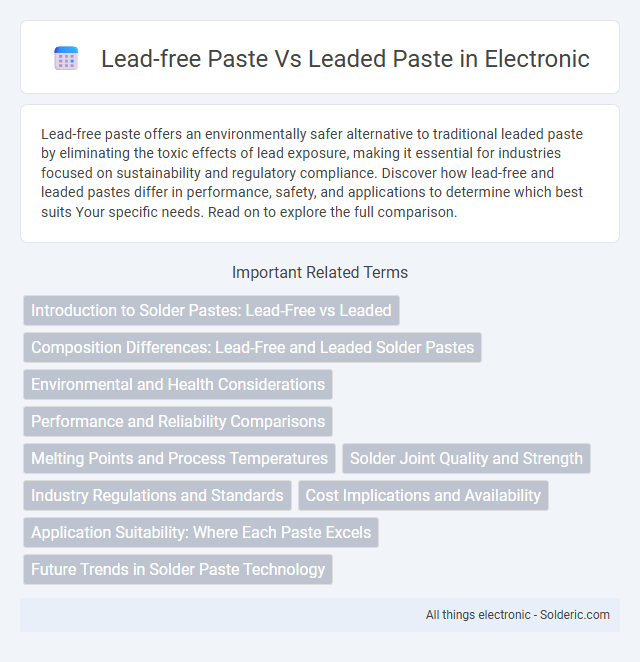 Leaded paste vs lead-free paste - What is the difference?