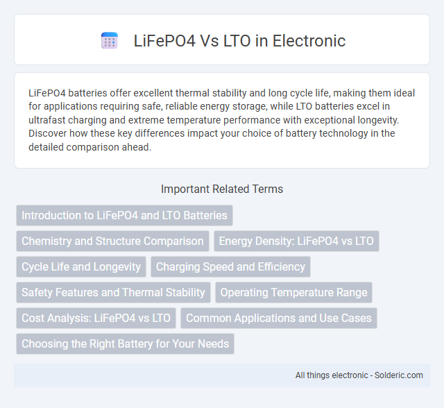 LTO vs LiFePO4 - What is the difference?