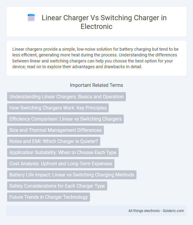 Switching Charger vs Linear Charger - What is the difference?