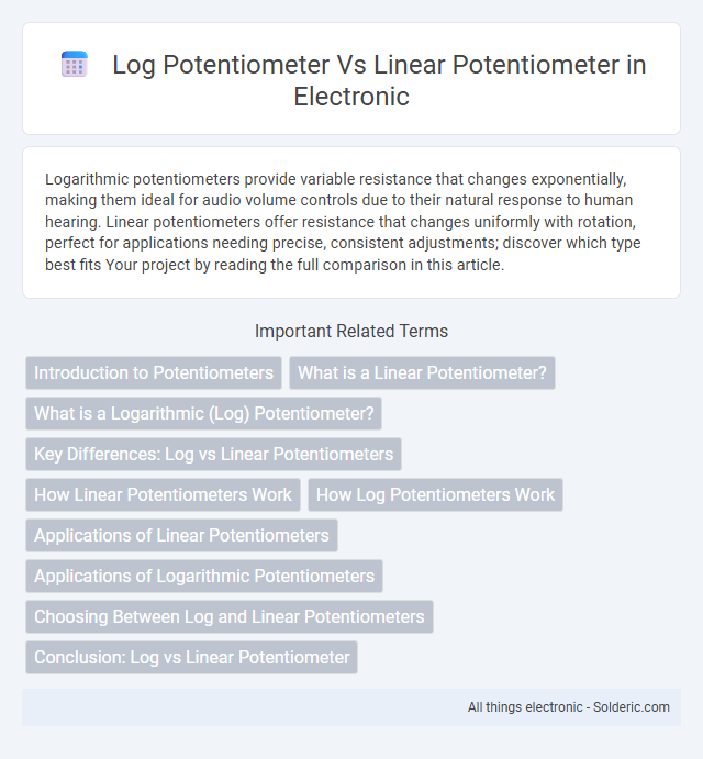 Linear Potentiometer vs Log Potentiometer - What is the difference?