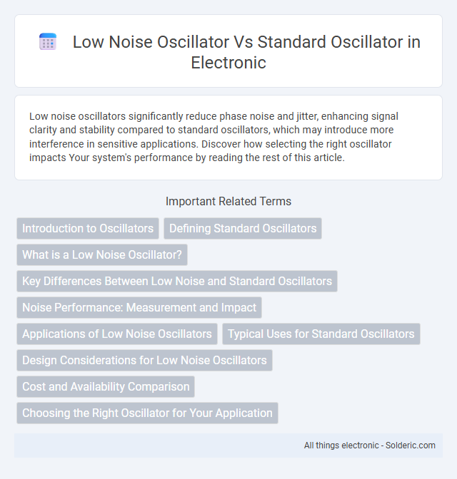 Low Noise Oscillator vs Standard Oscillator - What is the difference?