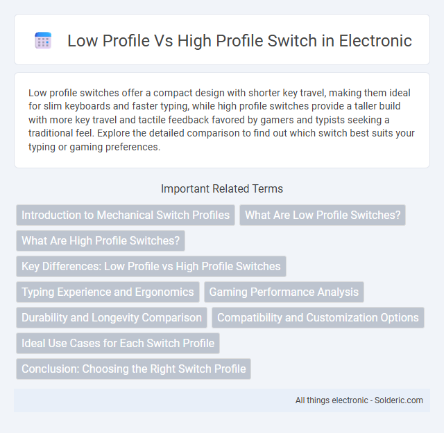 High Profile vs Low Profile Switch - What is the difference?