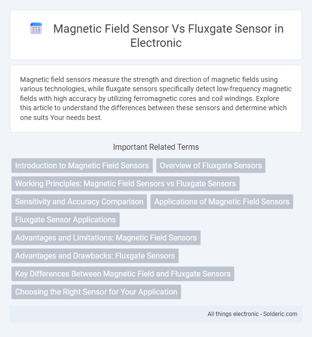 Fluxgate sensor vs Magnetic field sensor - What is the difference?