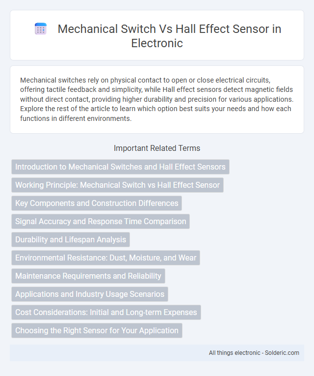 Hall Effect Sensor vs Mechanical Switch - What is the difference?