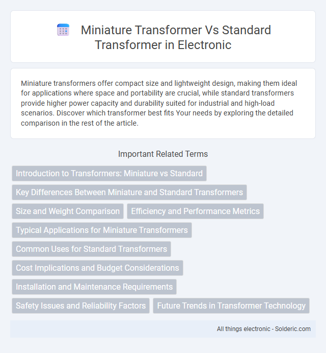 Miniature Transformer vs Standard Transformer - What is the difference?