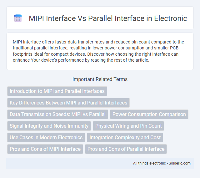 MIPI Interface vs Parallel Interface - What is the difference?