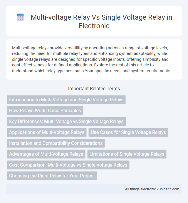 Multi-Voltage Relay vs Single-Voltage Relay - What is the difference?