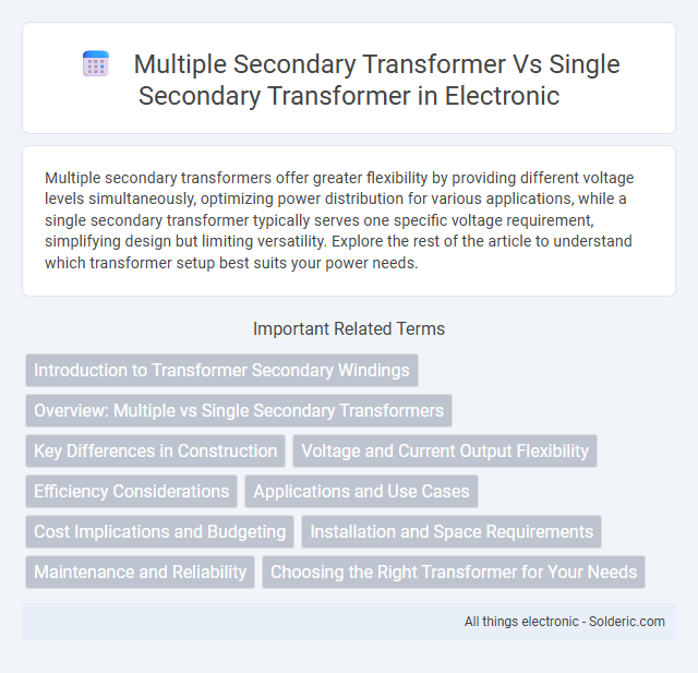 Multiple Secondary Transformer vs Single Secondary Transformer - What is the difference?