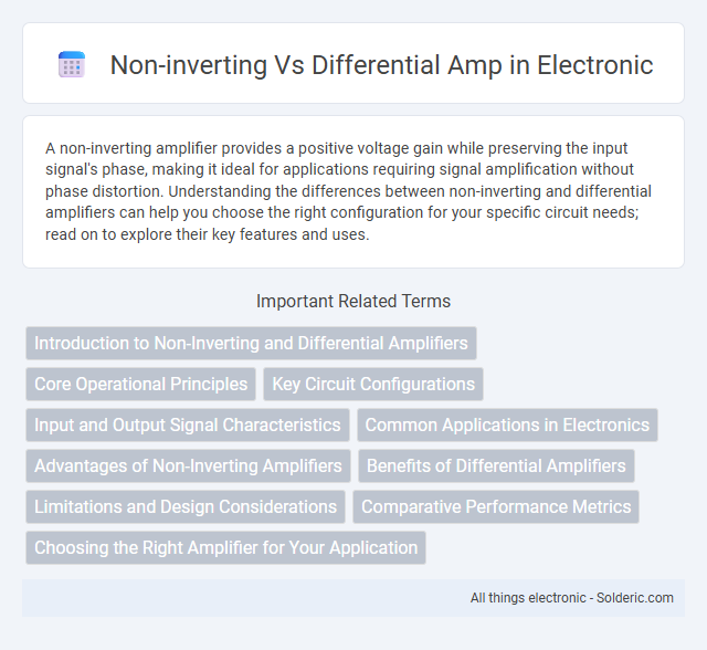 Differential Amp vs Non-inverting - What is the difference?