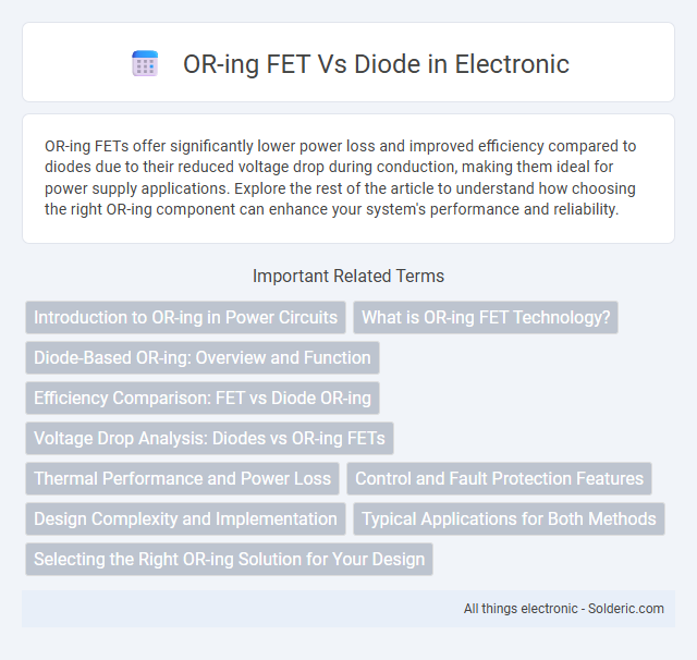 Diode vs OR-ing FET - What is the difference?